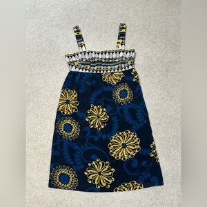 BCBGMaxAzria Floral Mini Dress Women’s XS Blue Yellow
